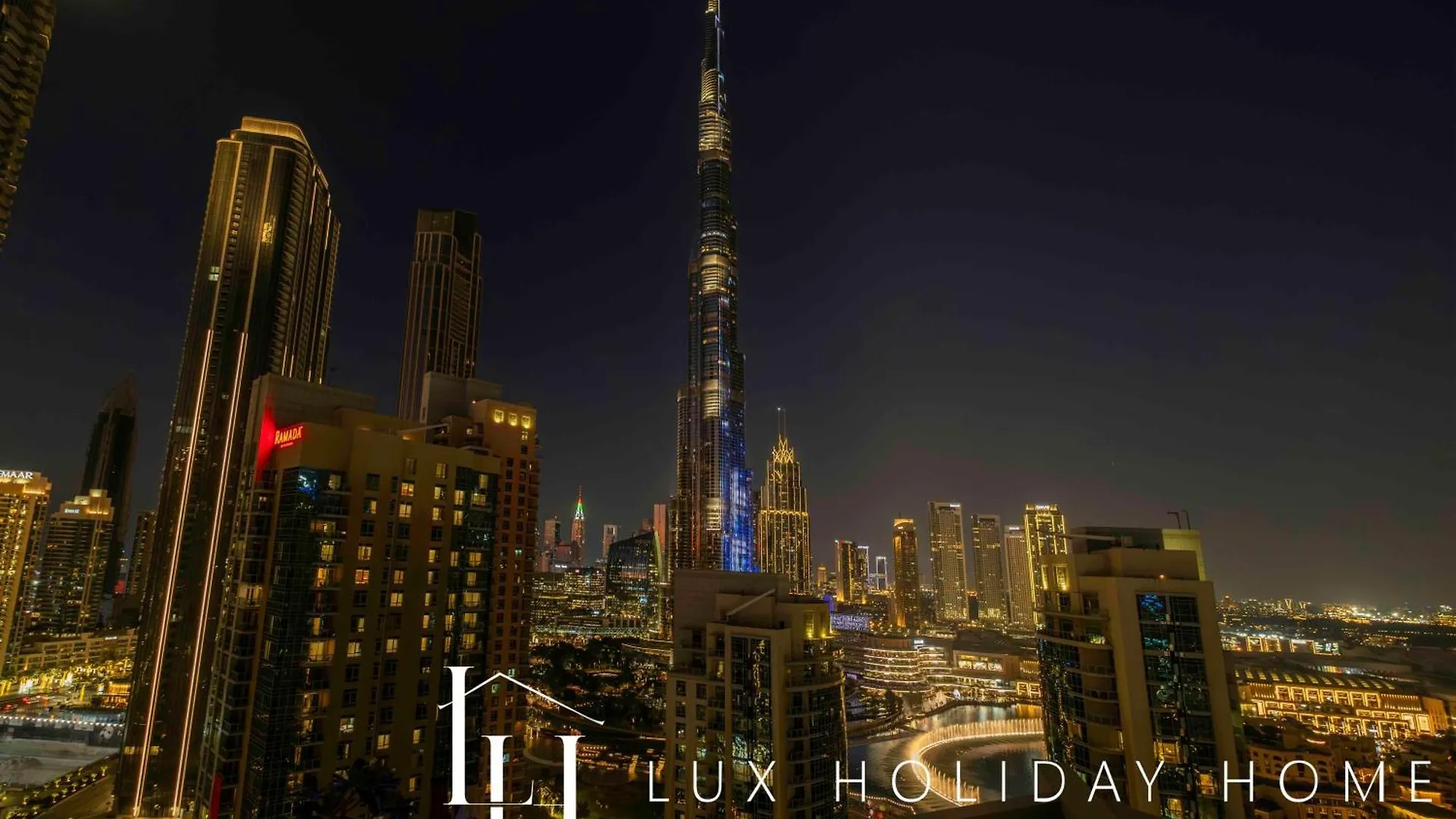 Lux The Burj Khalifa Fountain View Suite Dubai Apartment
