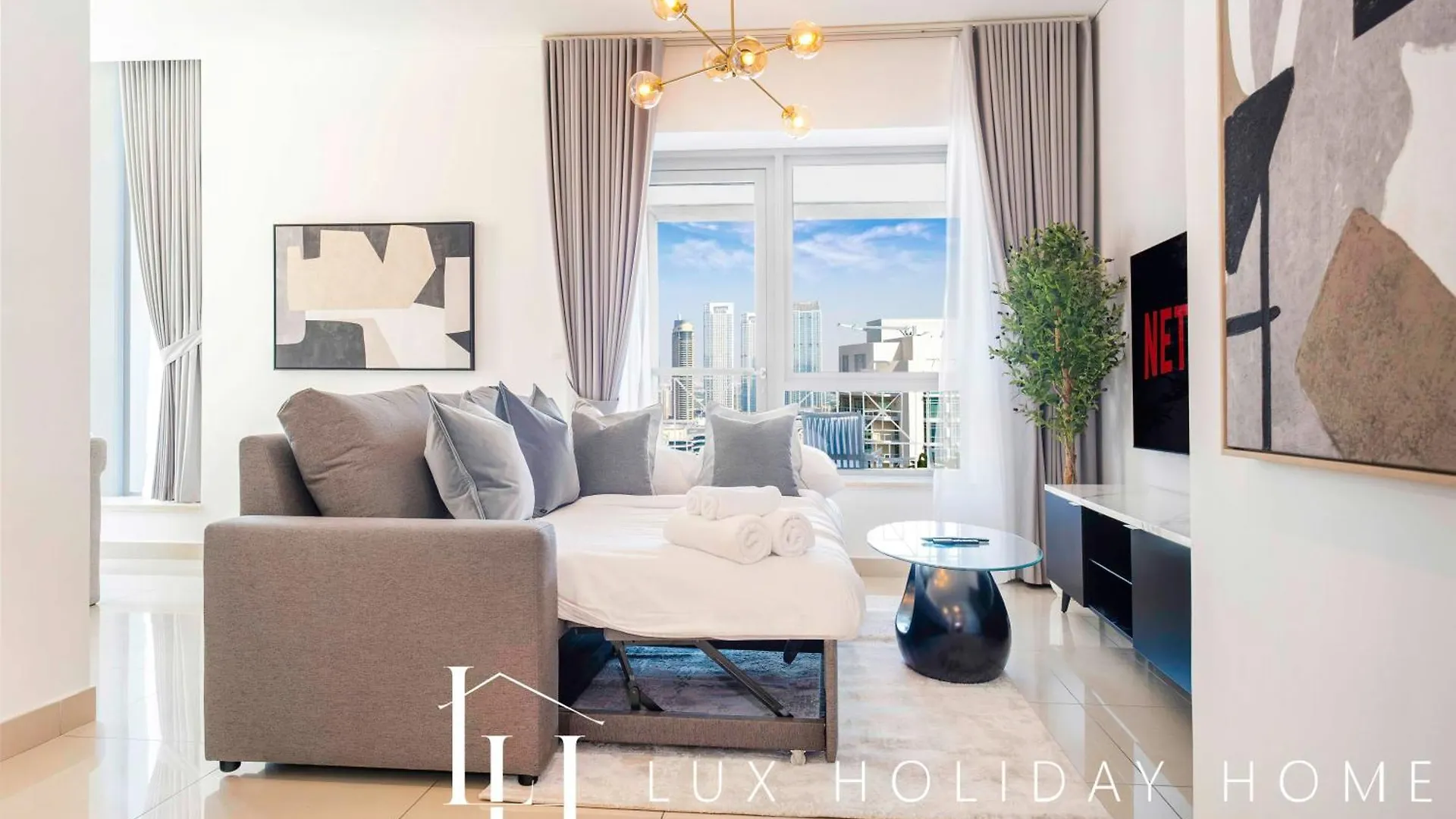 Lux The Burj Khalifa Fountain View Suite Dubai Apartment